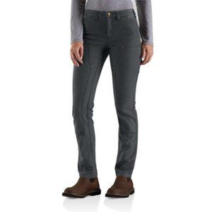 CARHARTT Slim Double-front Canvas Dungaree Jeans Women's Carpenter Pants NWT 10